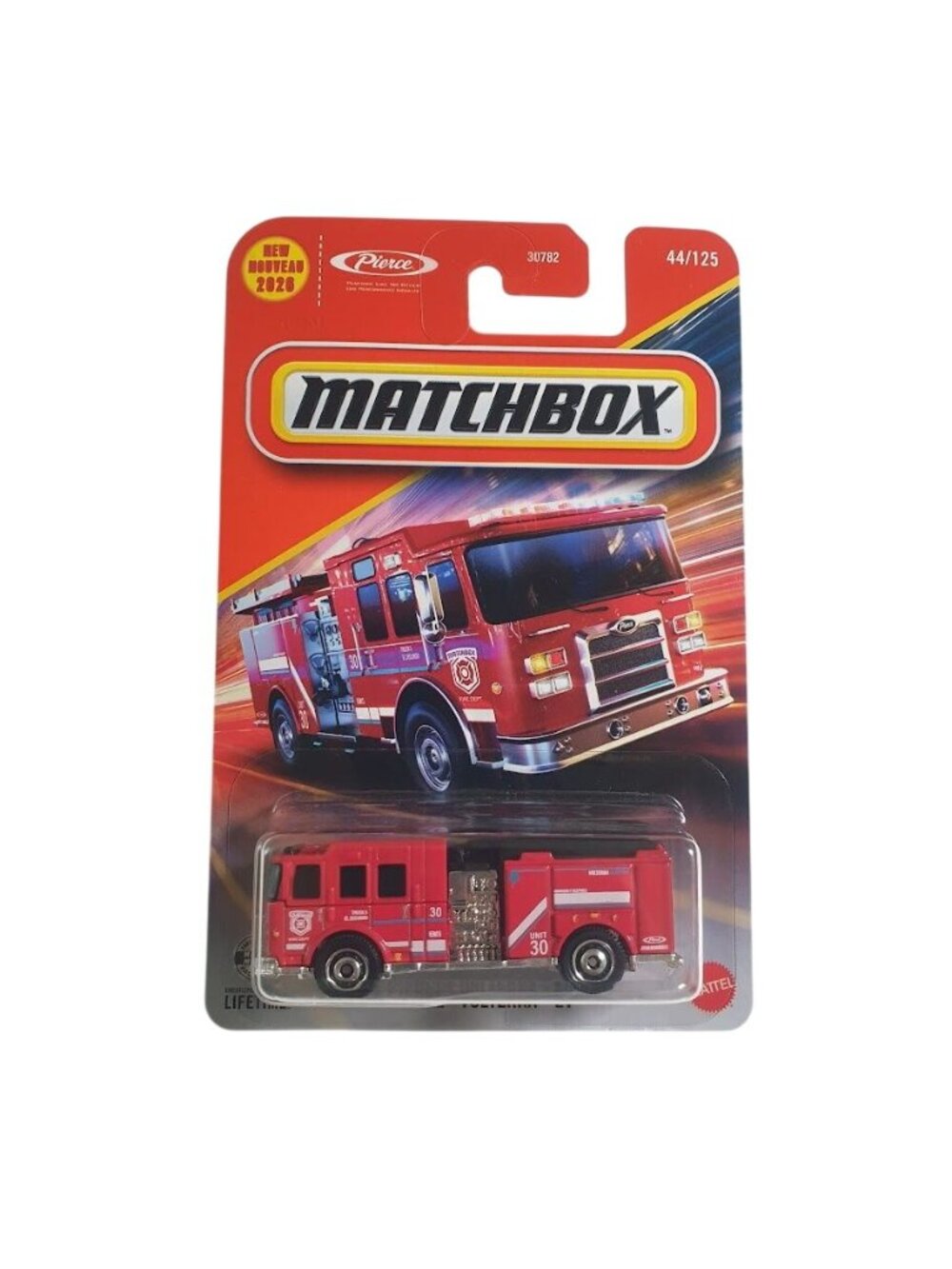 Matchbox Pierce Volterra EV Fire Truck Red Diecast 44 125 Mattel New EMT Gift